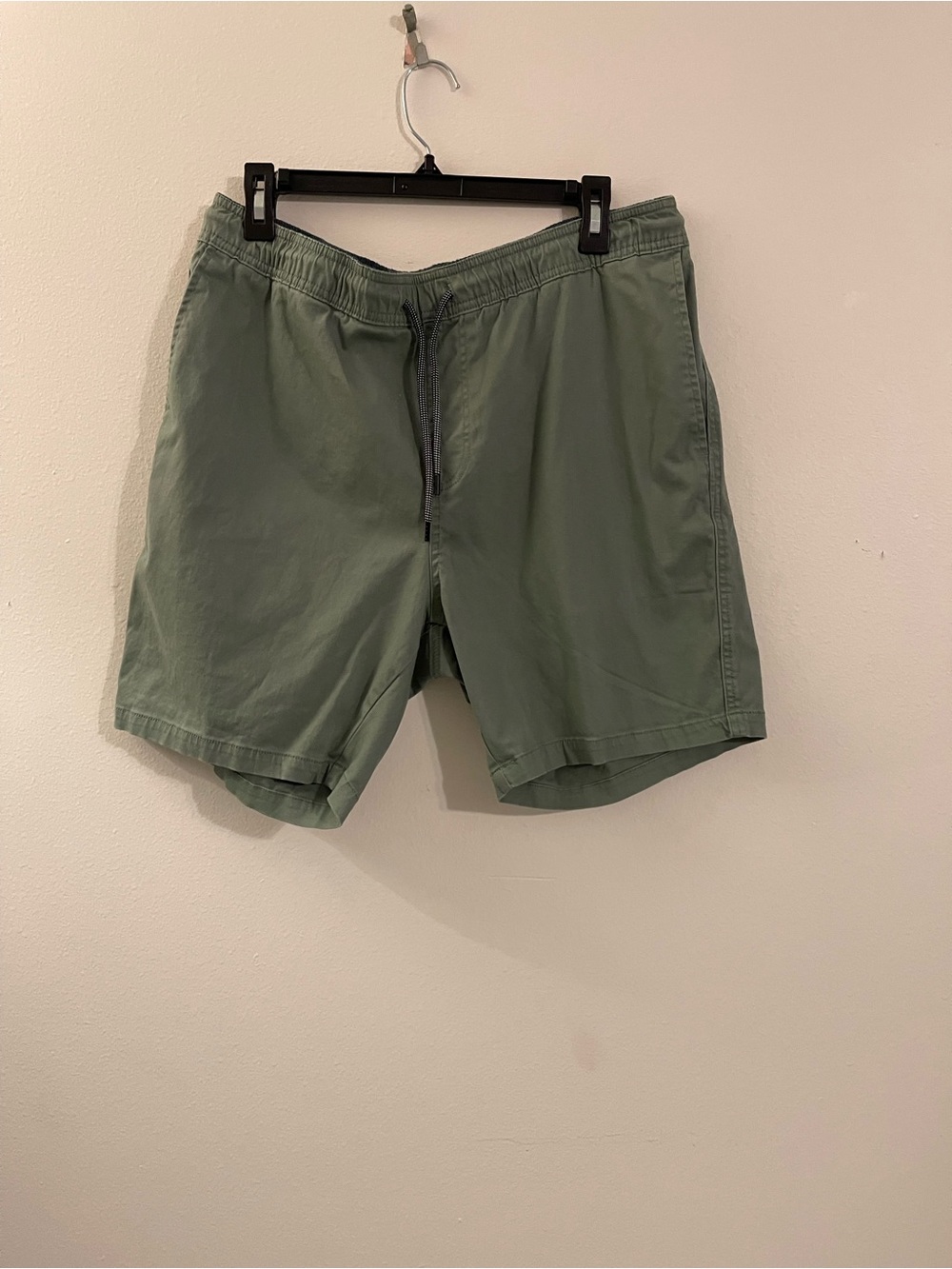 Men's Olive Athletic Drawstring Performance Shorts